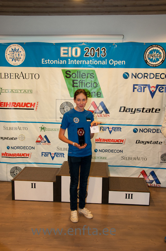 EIO 2013 Best Junior  - Kristin Antsmäe EE, 81 hits of 150